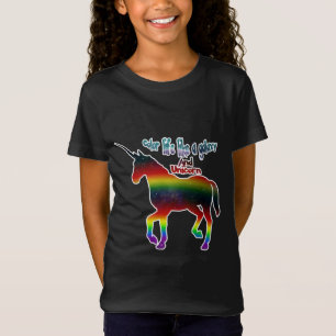 T-Shirt Unicorne et vie de couleur