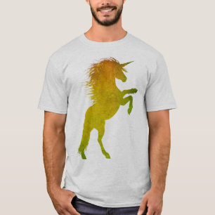 T-shirt Unicorne Gold Grunge