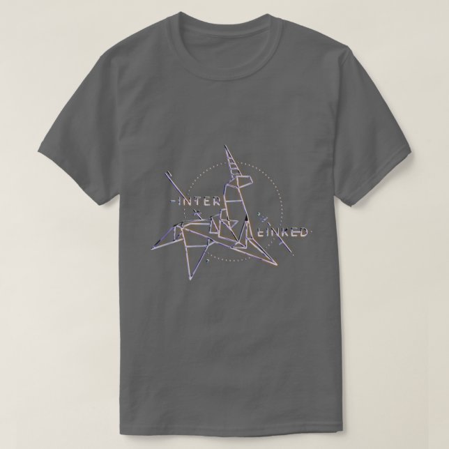 T-shirt Unicorne interliée (Design devant)