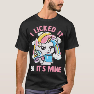 T-shirt Unicorne Je L'Ai Laissé Donc Sa Mine Unicornes Drô
