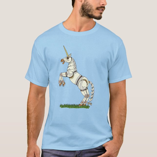 T-shirt Unicorne mécanique (Devant)