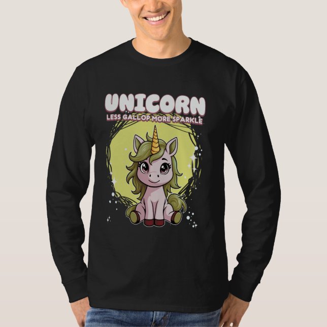 T-shirt Unicorne Moins Gallop Plus Épargne Unicorne 2 (Devant)