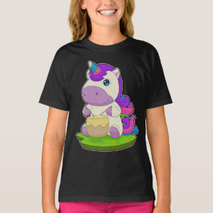 T-shirt Unicorne Musician Drum Music