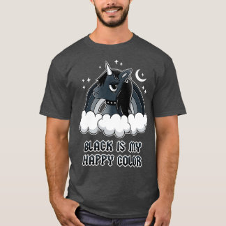 T-shirt Unicorne noire 1
