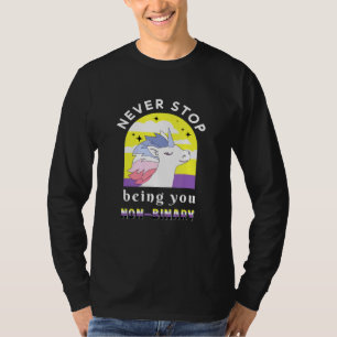 T-shirt Unicorne non binaire Enby Genderqueer Non binaire