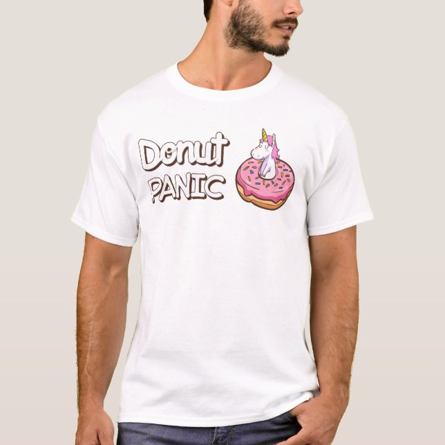 T-shirt Unicorne Panique de Donut (Devant)