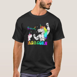 T-shirt Unicorne Papa Dadacorn Fierté LGBTQ Fière Papa Gay