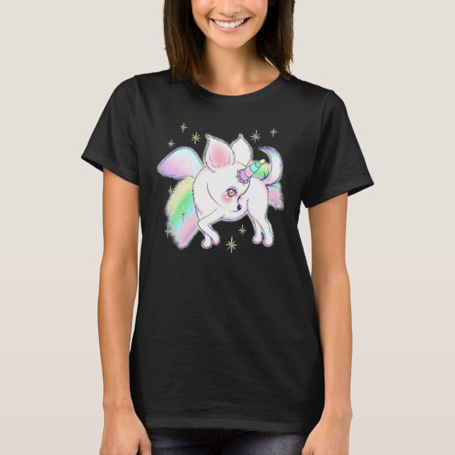 T-shirt Unicorne Pegasus Chihuahua (Devant)
