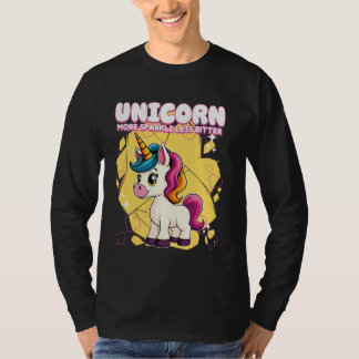 T-shirt Unicorne Plus Étincelle Moins Amère Unicorne 1