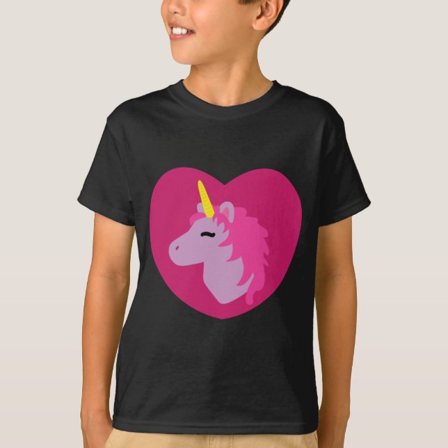 T-shirt Unicorne rose (Devant)
