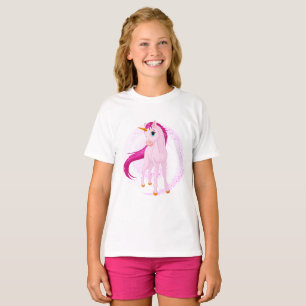 T-shirt Unicorne rose
