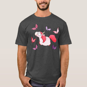 T-shirt Unicorne rose
