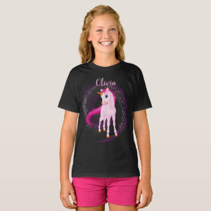 T-shirt Unicorne rose - Cadeau d'anniversaire pers