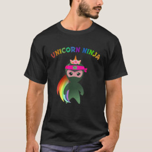 T-shirt Unicorne rose Ninja Robe fantaisie Spy Girls Teac