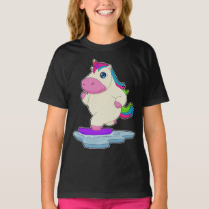 T-shirt Unicorne Snowboard Sports d'hiver