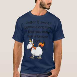 T-shirt Unicorne t drôle humoristique licorne fart t