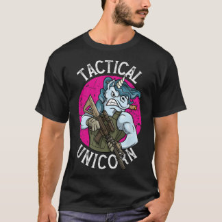 T-shirt Unicorne tactique de police drôle pour le droit mi