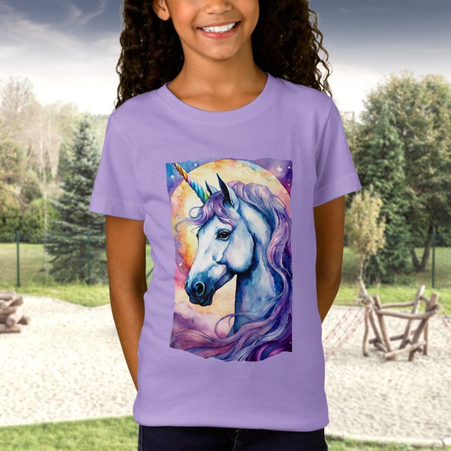 T-shirt Unicorne Violet Cosmique (Créateur téléchargé)