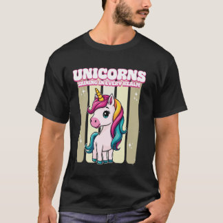 T-shirt Unicornes brillant dans chaque royaume Unicorn