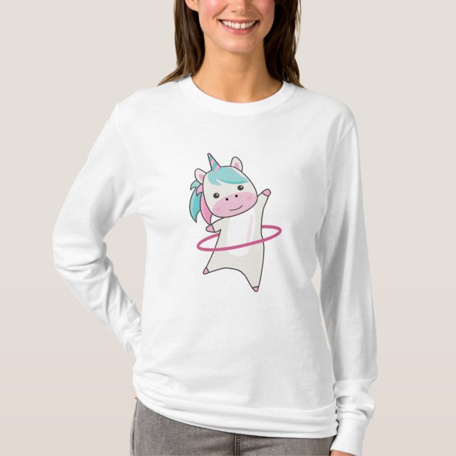 T-shirt Unicornes Hullern Sports Rose Unicorn Funny (Devant)