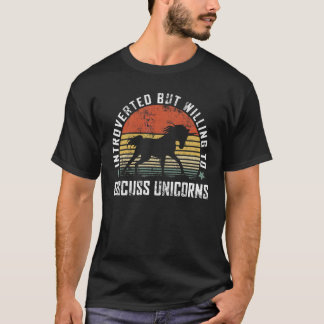 T-shirt Unicornes vintages introduites Unicornes Unicorne