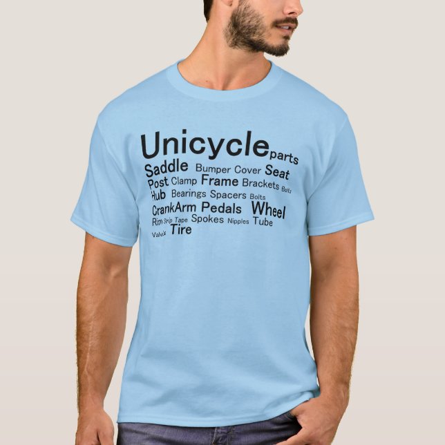 T-shirt Unicycle parts (Devant)