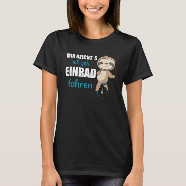T-shirt Unicycle Sloth Unicyclist Circus (Devant)