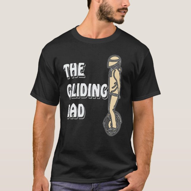 T-shirt Unicycle The Gliding Dad Unicycle Electric Unicycl (Devant)