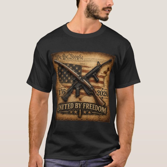 T-shirt unifiés par la liberté (Devant)