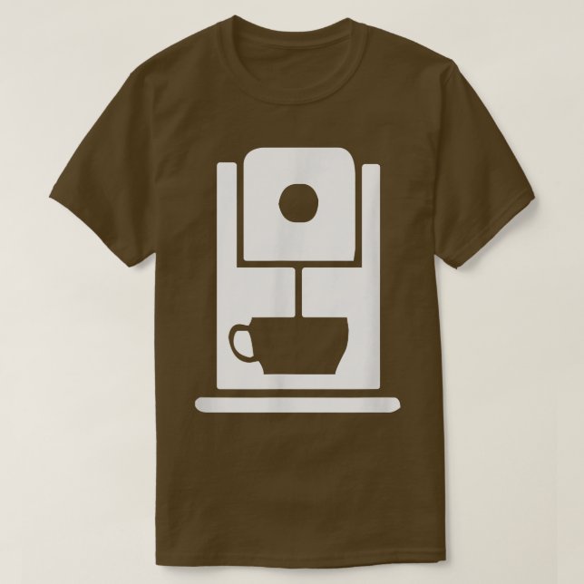 T-shirt Uniforme de travail pour café machine de café  (Design devant)