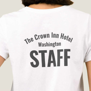 T-Shirt Uniforme Du Personnel De L'Hôtel