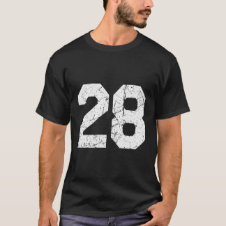 T-shirt Uniforme Jersey Numéro 28