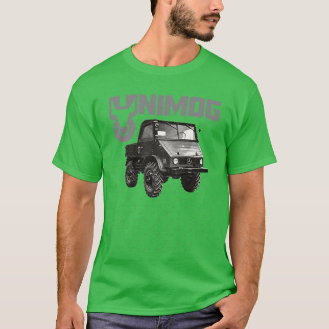 T-shirt UNIMOG oldschool sur drôle rétro (Devant)