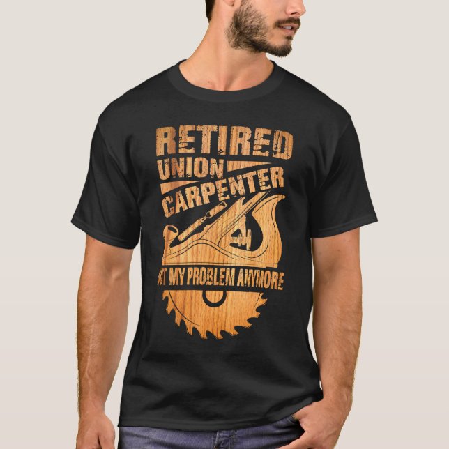 T-shirt Union Carpenter Retraité Union Carpenter Union Car (Devant)