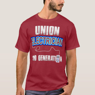 T-shirt Union Electrician Tee Electrical Workers 2e Gen