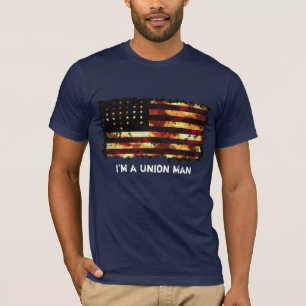 T-shirt Union Flag, Guerre civile, Stars and Stripes, USA