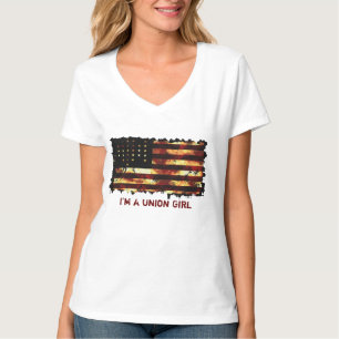 T-shirt Union Flag, Guerre civile, Stars and Stripes, USA