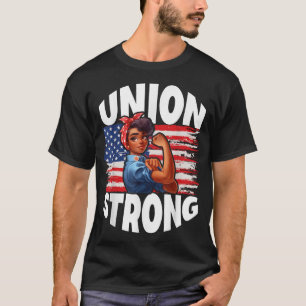 T-shirt Union forte Joyeuse fête du Travail Décoration de