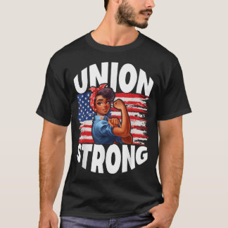 T-shirt Union forte Joyeuse fête du Travail Décoration de 