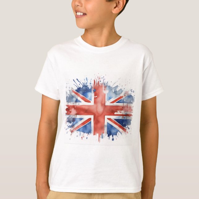 T-shirt union jack boy's t shirt (Devant)