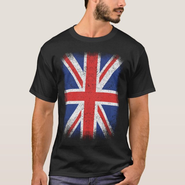 T-shirt Union Jack British Flag Great Britain Y2k United K (Devant)