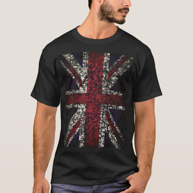 T-shirt Union Jack en détresse (Devant)