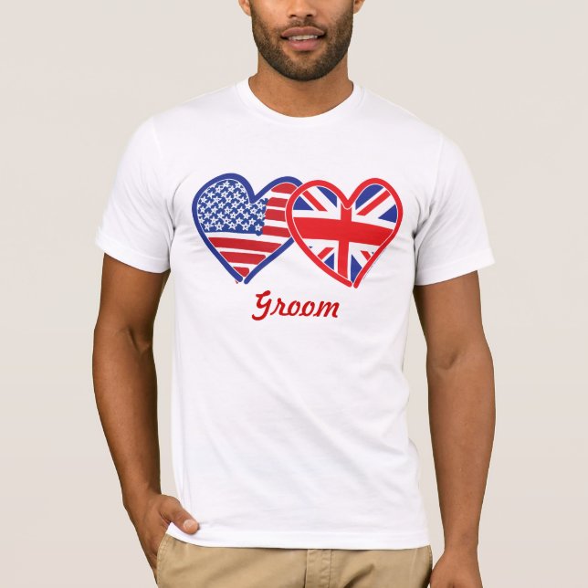 T-shirt Union Jack/États-Unis (Devant)