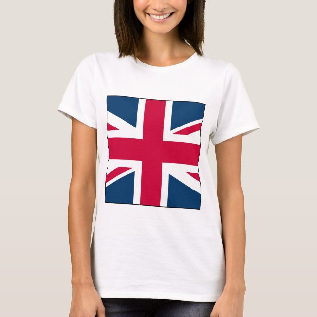 T-shirt Union Jack - Femmes Carrés (Devant)