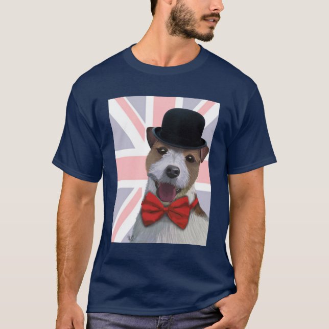 T-shirt Union Jack Jack Russell (Devant)