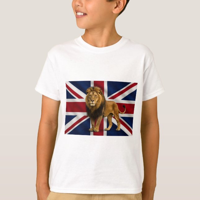 T-shirt union jack pour garçon (Devant)
