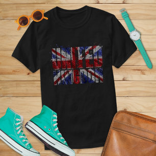 T-shirt Union Jack Vintage British Pride en détresse