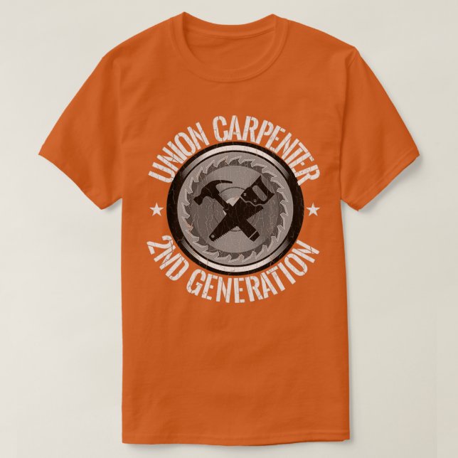 T-shirt Union Retro charpentier désorganisé Woodwo Woodwo (Design devant)