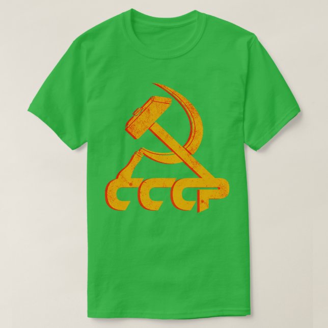 T-shirt Union soviétique CCCP URSS communisme marteau fauc (Design devant)