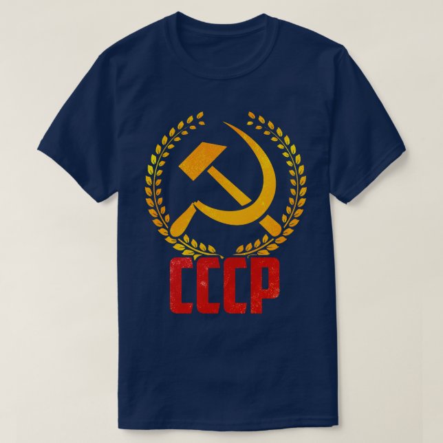 T-shirt Union soviétique CCCP URSS communisme marteau fauc (Design devant)